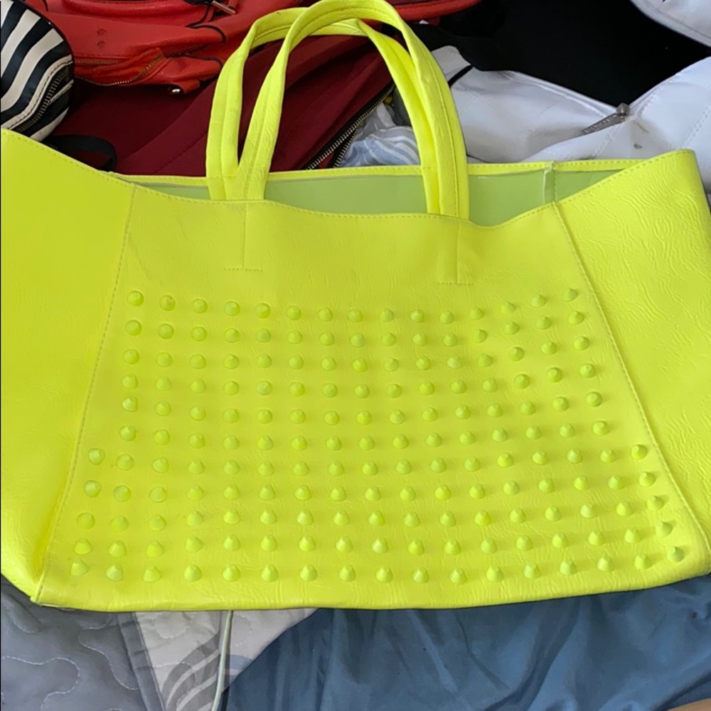 Aeropostale studded neon big tote